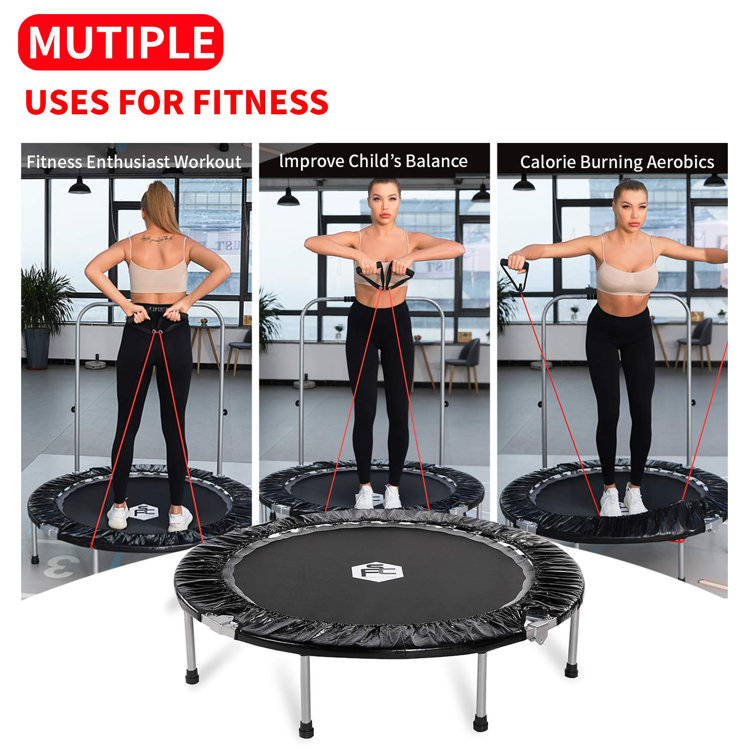 Trampoline with bar 2025 workout